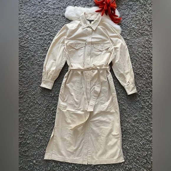 Banana Republic Twill Utility Midi Shirtdress - Picture 2 of 8